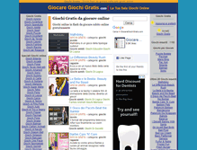 Tablet Screenshot of giocaregiochigratis.com